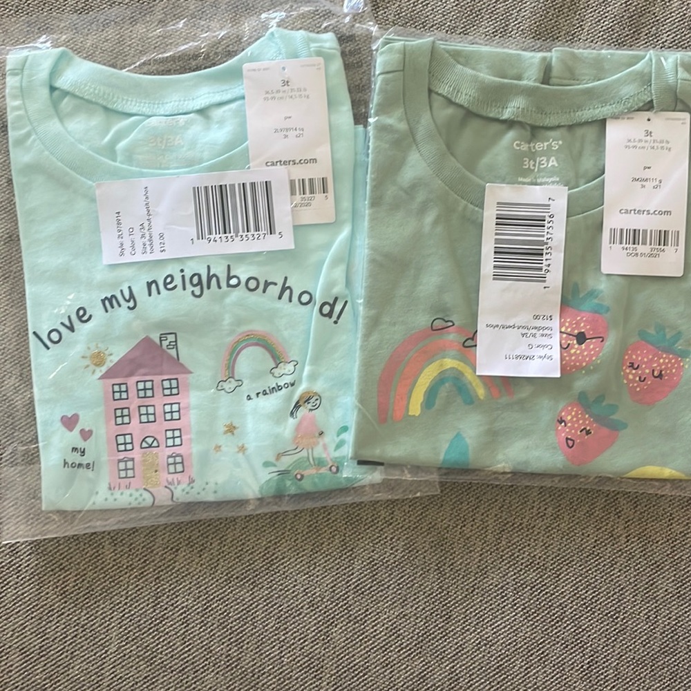 NEW Carters T-shirts Bundle of 2